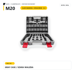 Variant 12.9, M20, szara walizka