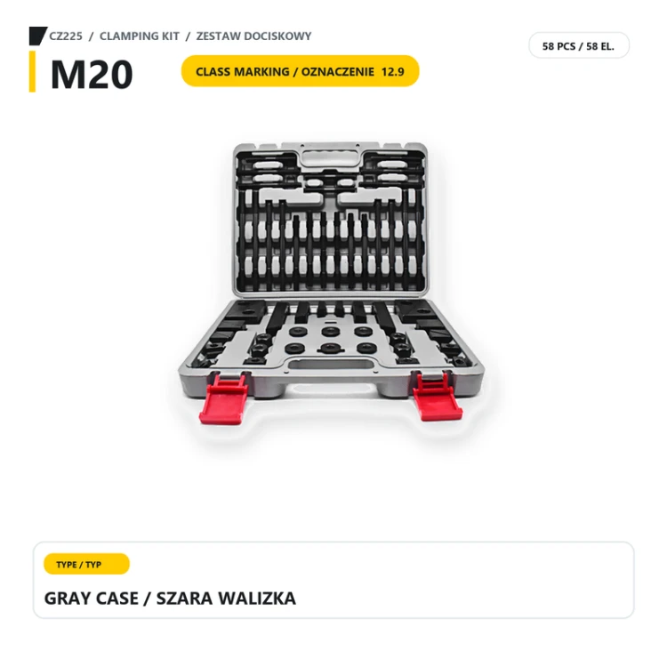 Wariant 12.9, M20, szara walizka