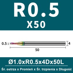 Frez kulowy, kula 2-ostrzowy VHM powłoka DLC_ (1).jpg