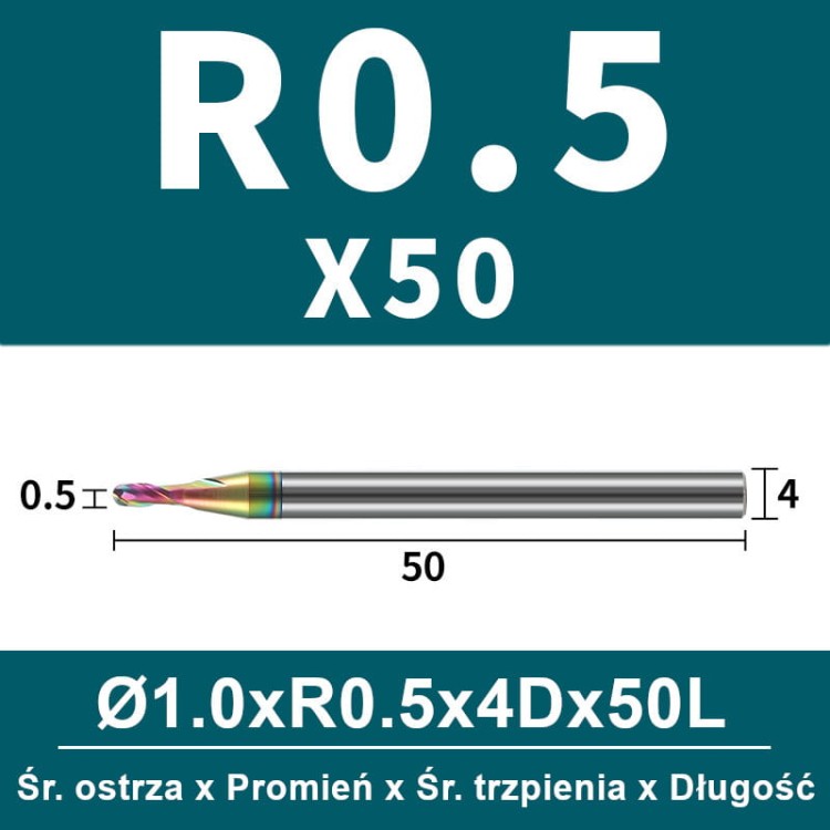 Frez kulowy, kula 2-ostrzowy VHM powłoka DLC_ (1).jpg
