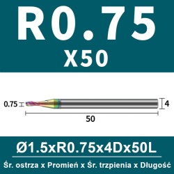 Frez kulowy, kula 2-ostrzowy VHM powłoka DLC_ (2).jpg