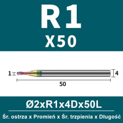 Frez kulowy, kula 2-ostrzowy VHM powłoka DLC_ (3).jpg