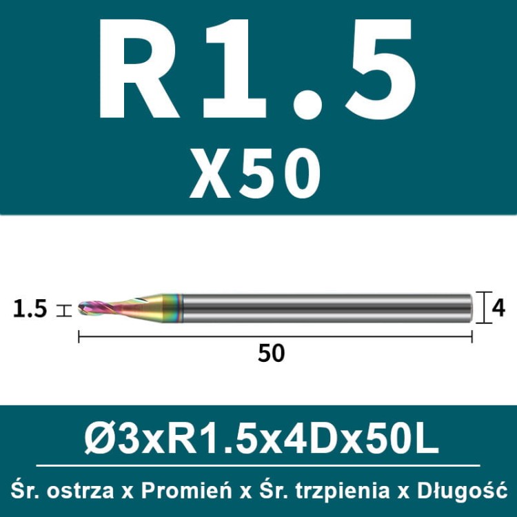 Frez kulowy, kula 2-ostrzowy VHM powłoka DLC_ (6).jpg