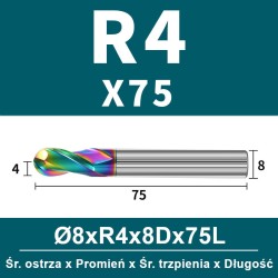 Frez kulowy, kula 2-ostrzowy VHM powłoka DLC_ (13).jpg