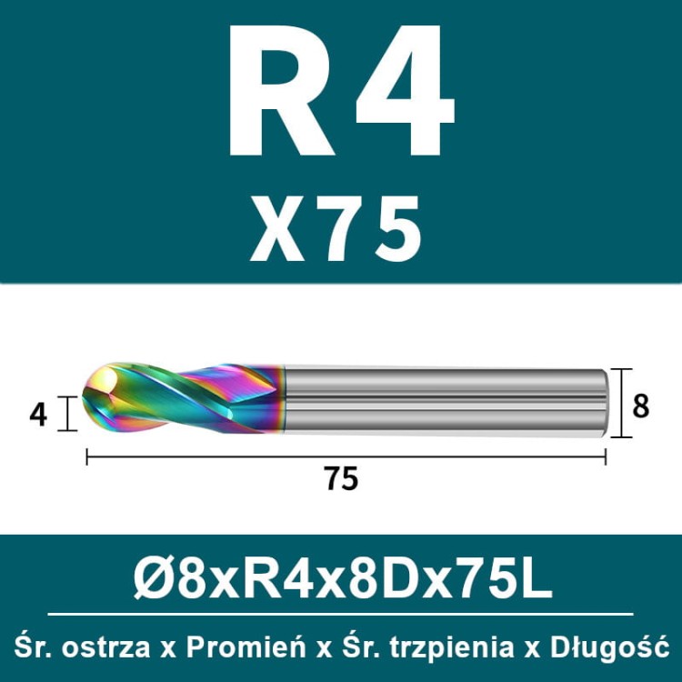 Frez kulowy, kula 2-ostrzowy VHM powłoka DLC_ (13).jpg