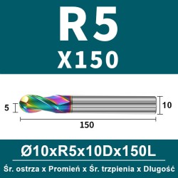 Frez kulowy, kula 2-ostrzowy VHM powłoka DLC_ (26).jpg