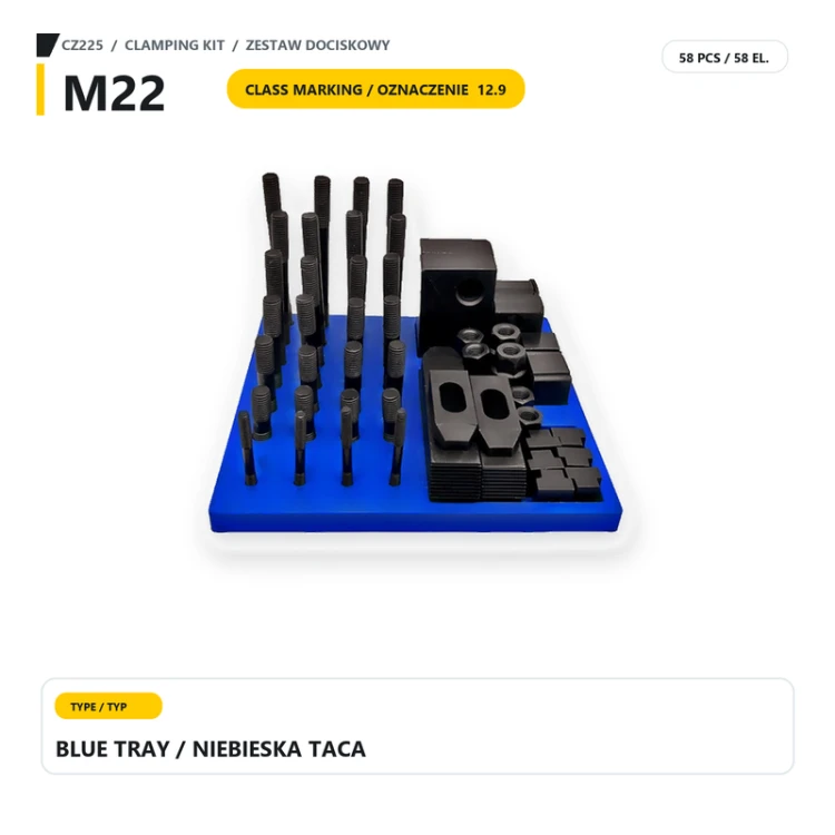 Wariant 12.9, M22, niebieska taca