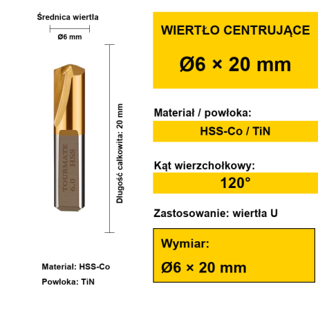 Przejdź do produktu Akcesoria do wierteł U-DRILL - wiertła centrujące i śruby mocujące