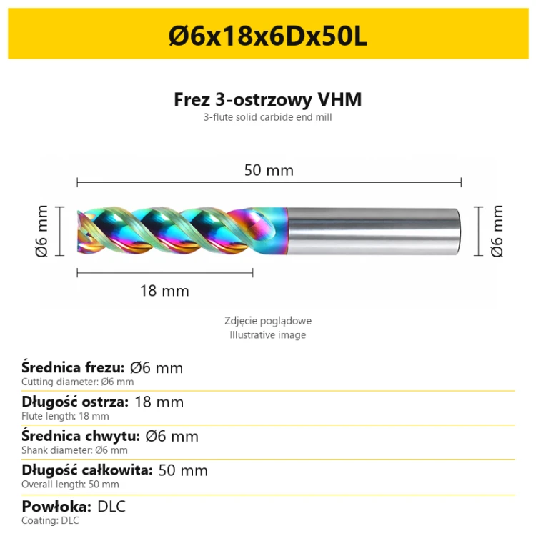 Ø6x18x6Dx50L
