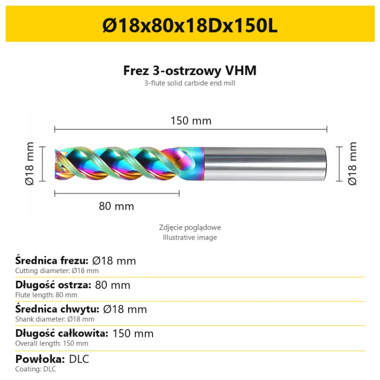 Ø18x80x18Dx150L