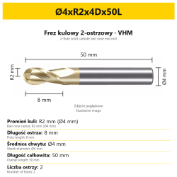 Ø4xR2x4Dx50L