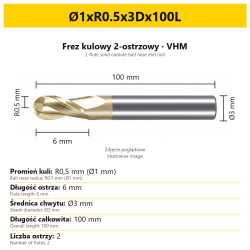 Ø1xR0.5x3Dx100L
