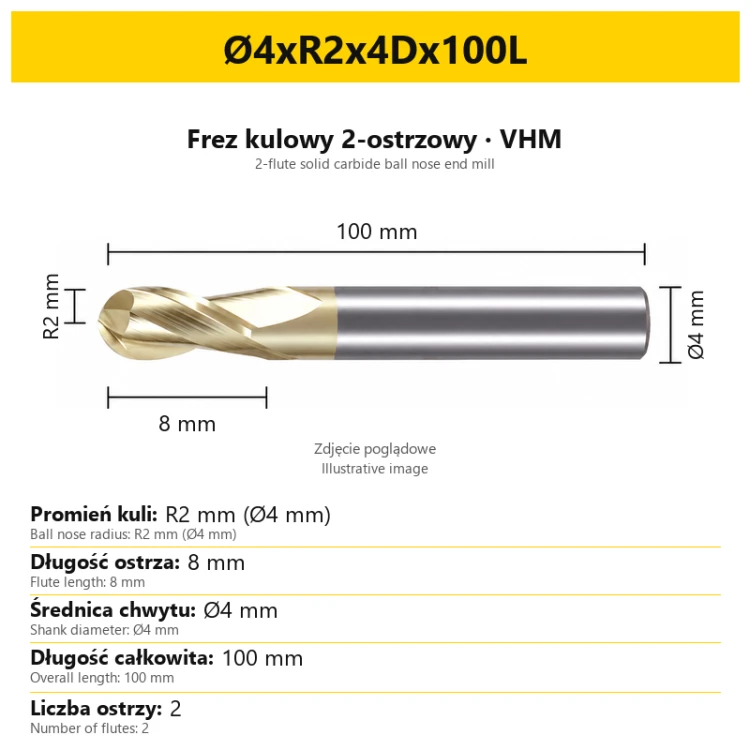 Ø4xR2x4Dx100L