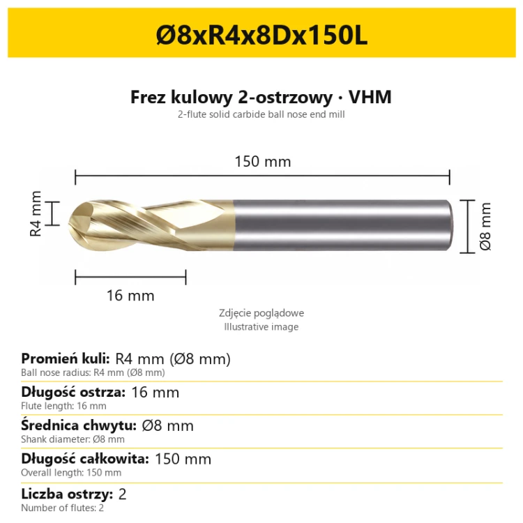 Ø8xR4x8Dx150L