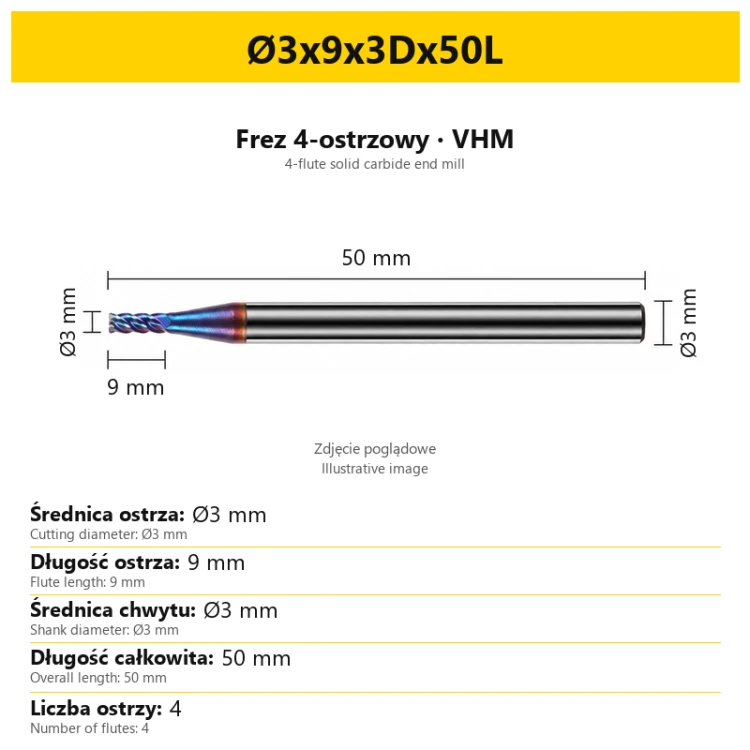 Ø3x9x3Dx50L