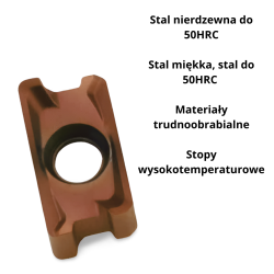Płytki wieloostrzowe LNPU110408/LNMX do głowicy LN11 | odporne na zużycie (10 szt.)