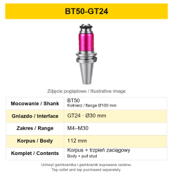 BT50-GT24 – variant technical card