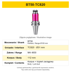 BT50-TC820 – variant technical card