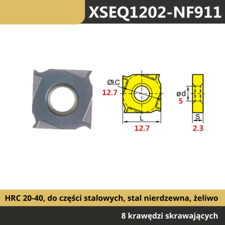 Przejdź do produktu  Płytki Wymienne  XSEQ VHM Frez  Teowy Piłkowy Tarczowy, Glowica Do Przecinania i Rowkowania (1 szt)