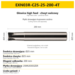 EXN03R-C25-25-200-4T
