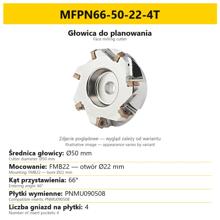 Głowica do planowania MFPN66-50-22-4T