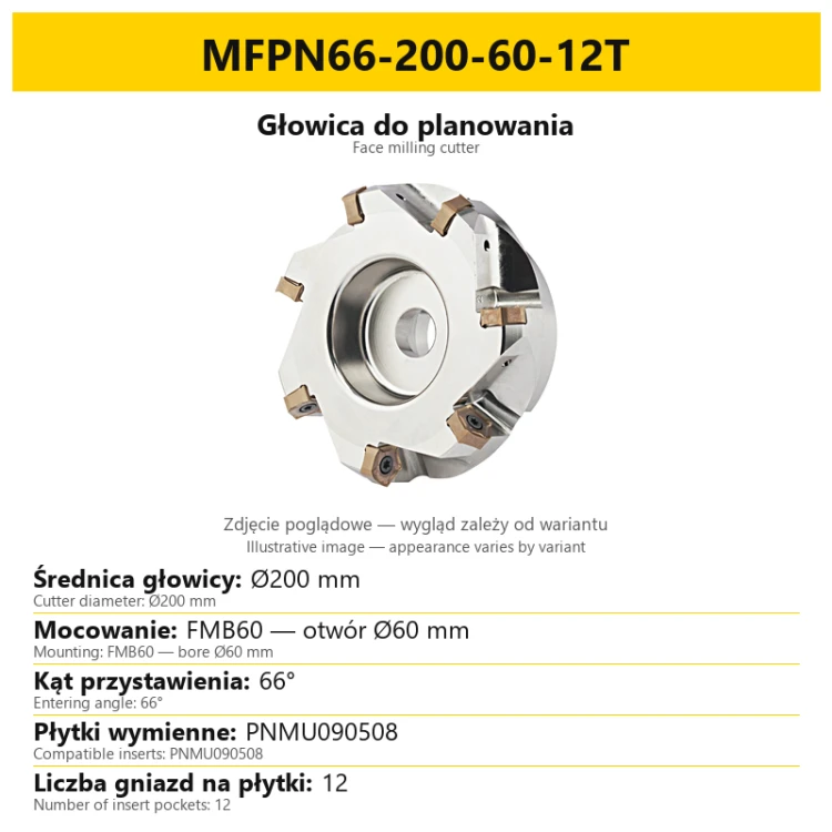 Głowica do planowania MFPN66-200-60-12T