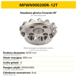 Głowica frezarska MFWN900200R-12T — PL/EN