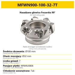 Głowica frezarska MFWN900-100-32-7T — PL/EN
