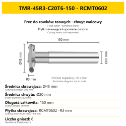 TMR-45R3-C20T6-150 - RCMT0602