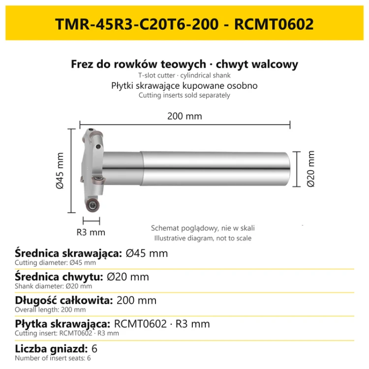 TMR-45R3-C20T6-200 - RCMT0602