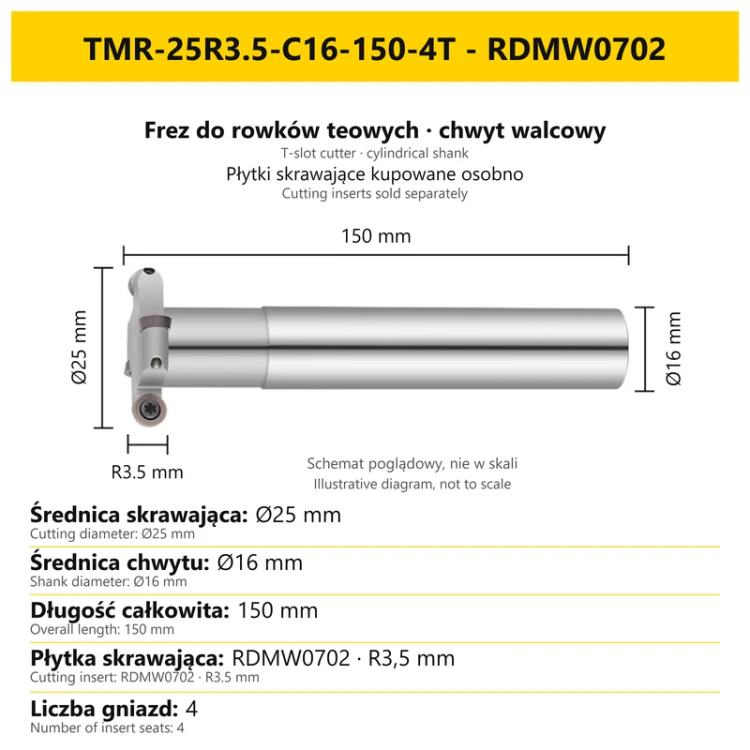 TMR-25R3.5-C16-150-4T - RDMW0702