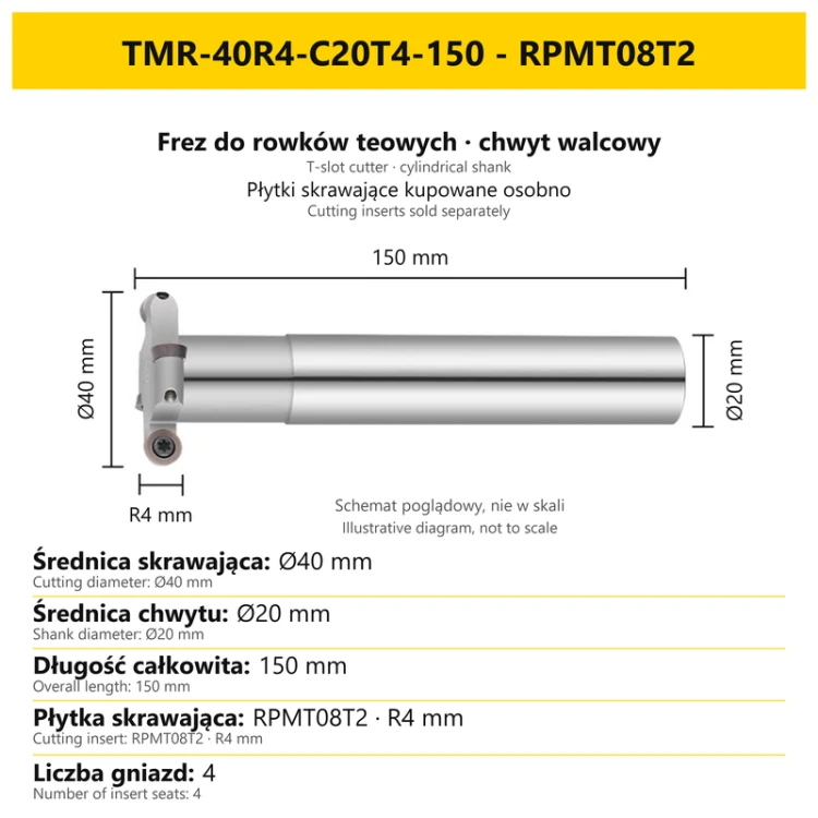 TMR-40R4-C20T4-150 - RPMT08T2
