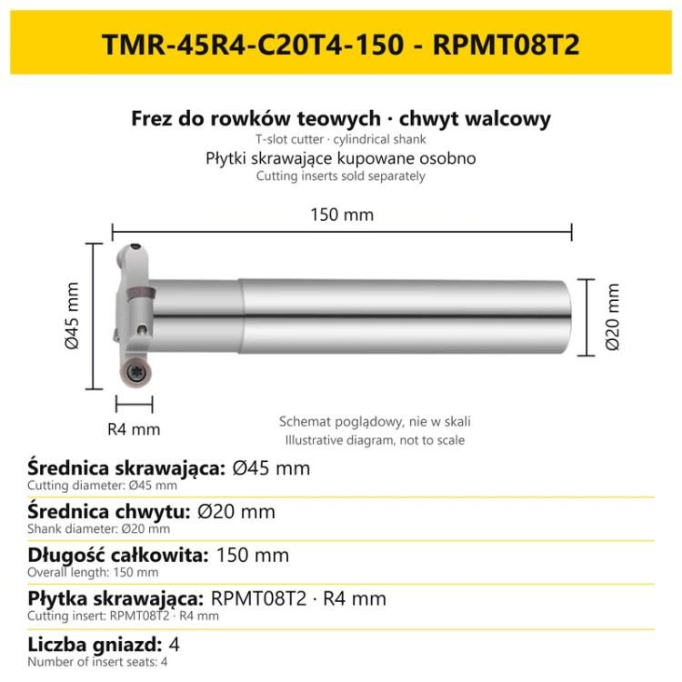 TMR-45R4-C20T4-150 - RPMT08T2