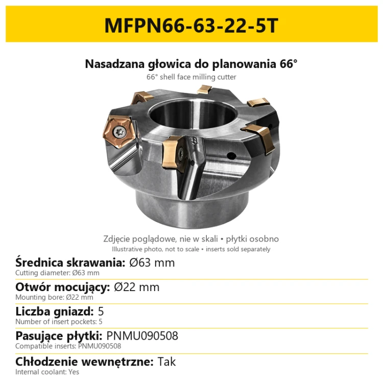 Głowica do planowania MFPN66-63-22-5T — PL/EN