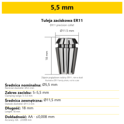 5,5 mm