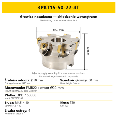 Przejdź do produktu Głowica 3pkt bez chłodzenia / z chłodzeniem wewnętrznym