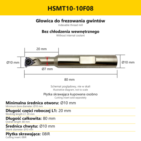 Przejdź do produktu Głowica do gwintowania HSMT – pod płytki IR (08IR / 11IR / 16IR / 22IR)