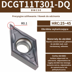 Płytki wieloostrzowe DCMT DCGT