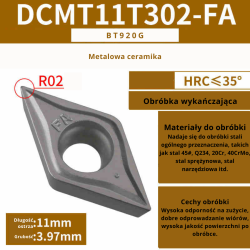 Płytki wieloostrzowe DCMT DCGT