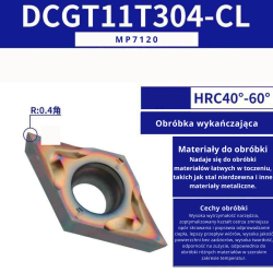 Płytki wieloostrzowe DCMT DCGT