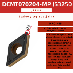 Płytki wieloostrzowe DCMT DCGT
