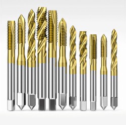 Gwintownik maszynowy prosty HSSE Powłoka Tytanowa TiN