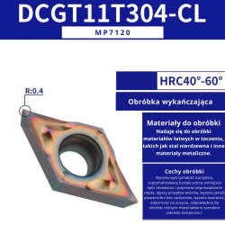Płytki wieloostrzowe DCMT DCGT