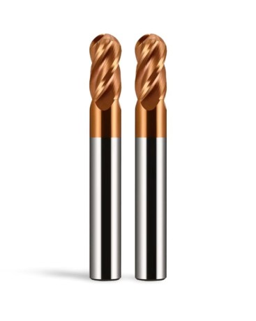 Przejdź do produktu Frez kulowy 4-ostrzowy VHM powłoka TiSiN | BallMill Z4-T