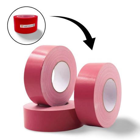 Przejdź do produktu Różowa taśma do mocowania detali 50m wodoodporna - frezarka CNC 