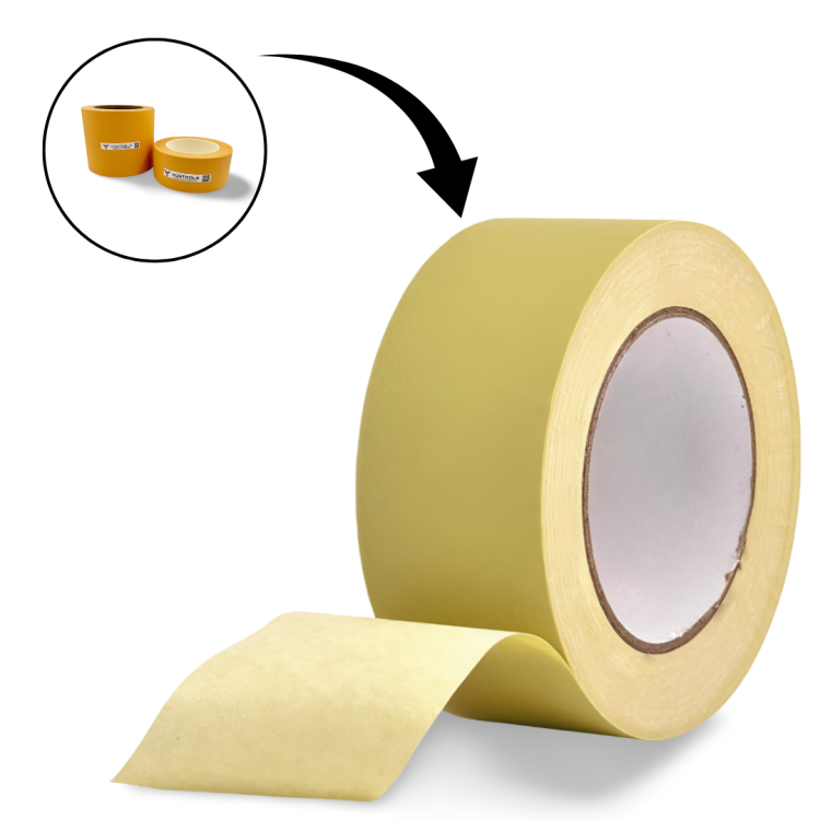Żółta taśma do mocowania detali 5/10cm*50m - wodoodporna - frezarka CNC