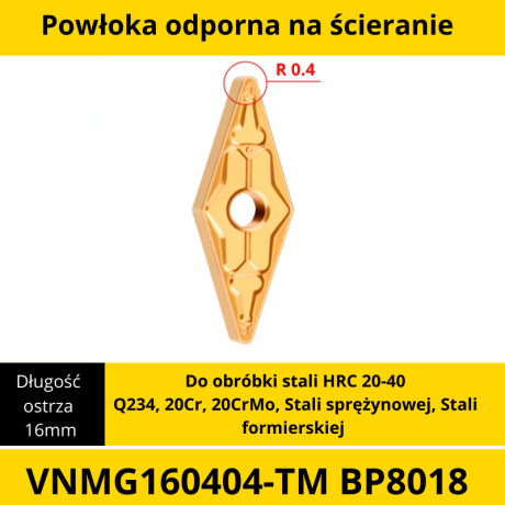 Przejdź do produktu Płytki wieloostrzowe VNMG I VNGG (10szt.)