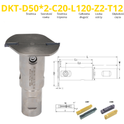 Frez Piłkowy Tarczowy Składany Do Przecinania Na Płytki wymienne VHM | SlotLine ModularCut