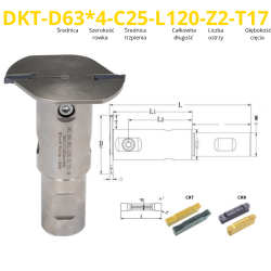 Frez Piłkowy Tarczowy Składany Do Przecinania Na Płytki wymienne VHM | SlotLine ModularCut