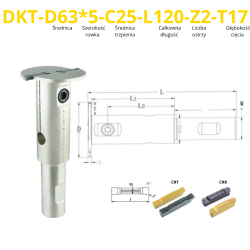 Frez Piłkowy Tarczowy Składany Do Przecinania Na Płytki wymienne VHM | SlotLine ModularCut